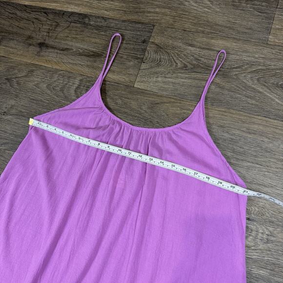 9Seed Lavender Cotton Gauze Long Tulum Tank Dress One Size - Picture 6 of 12